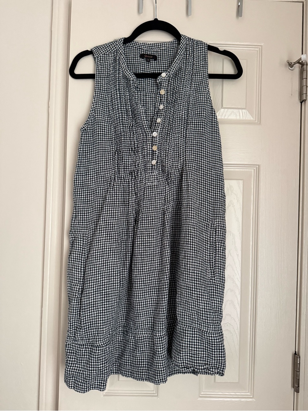 Quince Gingham Swing Dress